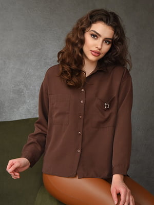 Рубашка коричневого цвета | 6497670