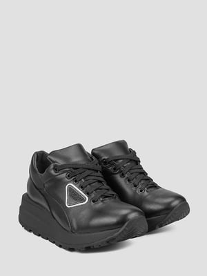 Чорні кросівки з логотипом бренду | 6503043
