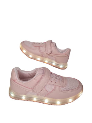 Кроссовки розовые с LED-подсветкой | 6503307