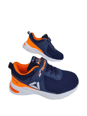 Кросівки синьо-помаранчеві з супінатором | 6503315