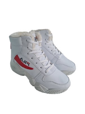 Кросівки білі з лого | 6503482