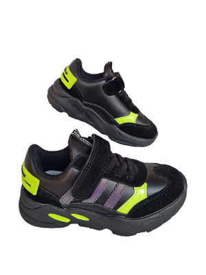 Кросівки чорні із супінатором | 6503501