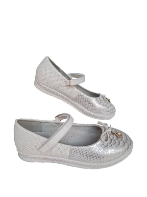 Туфлі біло-сріблясті | 6503664