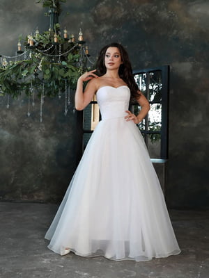 Свадебное белое платье со сьемными рукавами | 6506060