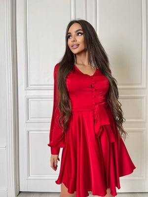 Шовкова сукня червоного кольору | 6506201