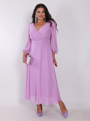 Сукня шифонова лавандового кольору  | 6506261