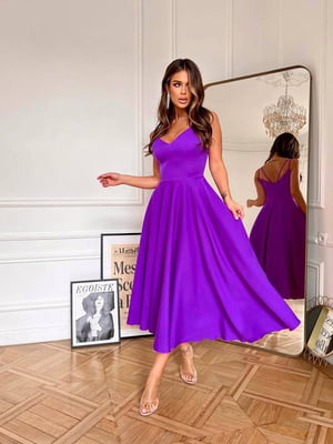 Сукня А-силуету фіолетова | 6506294