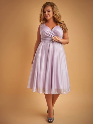 Коктейльное платье лилового цвета | 6506303