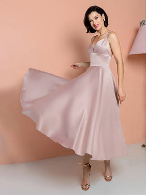 Вечернее платье пудрового цвета | 6506435