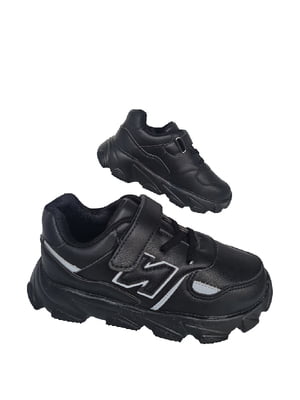 Кросівки чорні з липучками | 6504010