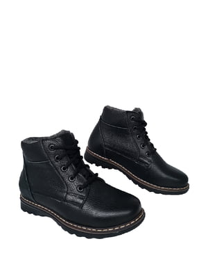 Ботинки черные кожаные | 6504296