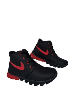 Кросівки чорно-червоні | 6504298