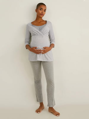Пижама для беременных: лонгслив и брюки | 6512729