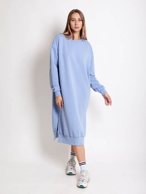 Сукня-світшот блакитна | 6510063