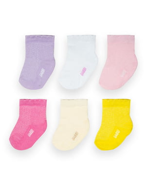 Комплект хлопковых летних носков с сеточкой | 6512159