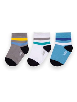 Комплект бавовняних шкарпеток: 3 пари | 6512194