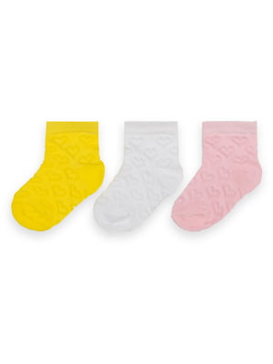 Комплект бавовняних ажурних шкарпеток | 6512237