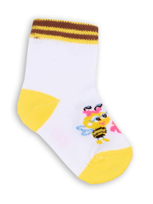 Шкарпетки різнокольорові з принтом | 6512242