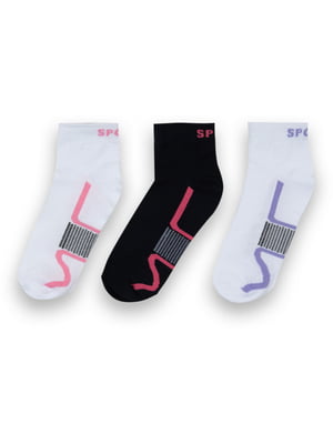 Комплект бавовняних укорочених шкарпеток | 6512297