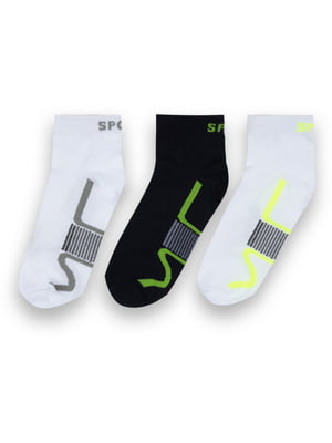 Комплект бавовняних укорочених шкарпеток | 6512298