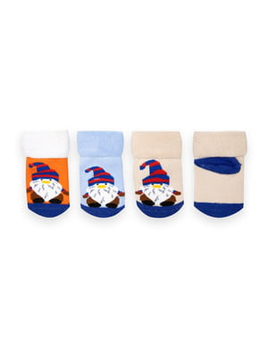 Комплект хлопковых носков махровых для новорожденых | 6512333