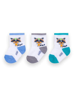 Комплект бавовняних шкарпеток: 3 пари | 6512371