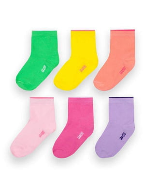 Комплект бавовняних шкарпеток: 6 пар | 6512390