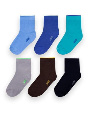 Комплект бавовняних шкарпеток: 6 пар | 6512391