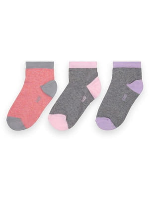 Комплект бавовняних укорочених шкарпеток | 6512400