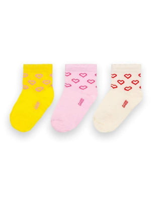 Комплект бавовняних шкарпеток: 3 пари | 6512420