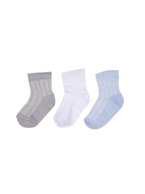 Комплект бавовняних шкарпеток із сіточкою | 6512461