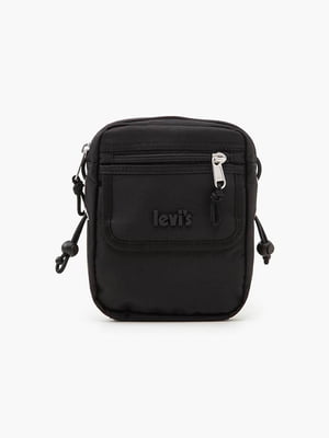 Чорна сумка з логотипом бренду | 6514733