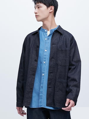 Куртка-сорочка темно-синя | 6514962