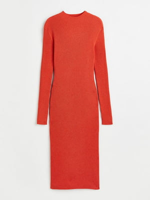 Платье вязаное ярко-оранжевое | 6518802