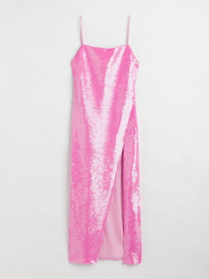 Платье с пайетками розовое | 6518847