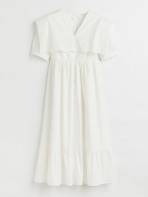 Платье с вышивкой белое | 6518947