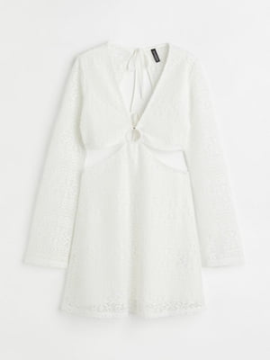 Мереживна біла сукня | 6518987