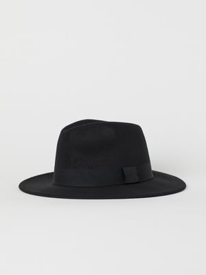 Шляпа фетровая черная | 6519146