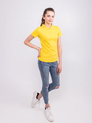Жовта футболка-поло | 6520043