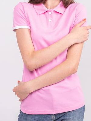 Рожева футболка-поло | 6520087
