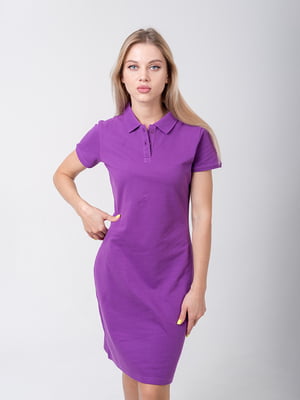 Фіолетова сукня-поло | 6520305