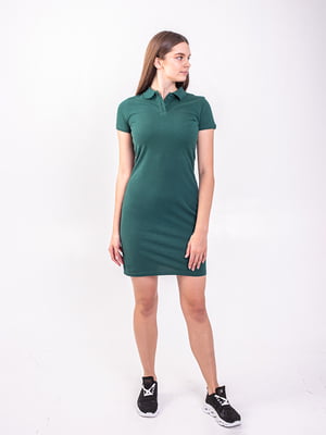 Темно-зелена сукня-поло | 6520320