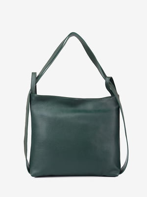 Сумка-рюкзак темно-зелена | 6522885
