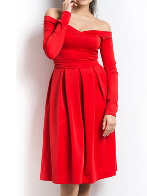 Платье А-силуэта красное | 6520601
