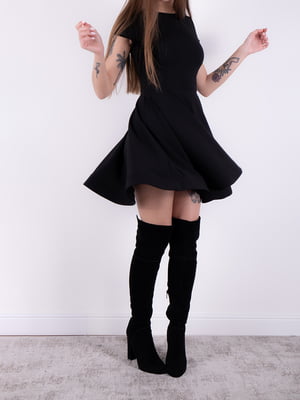 Сукня А-силуету чорна | 6520844