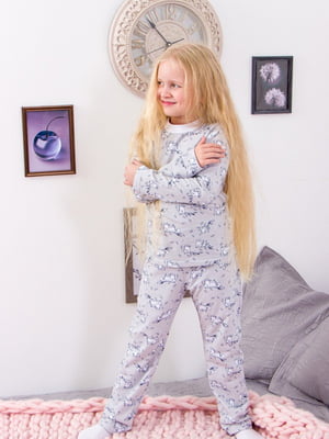 Пижама с начесом: джемпер и брюки | 6254487