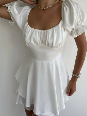 Сукня шовкова біла | 6523605
