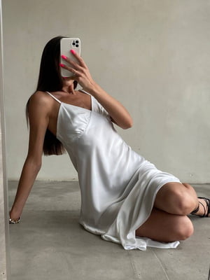 Сукня шовкова біла | 6523747