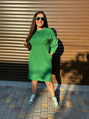 Сукня-футляр зелена | 6524777
