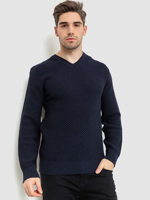 Пуловер темно-синій | 6527755